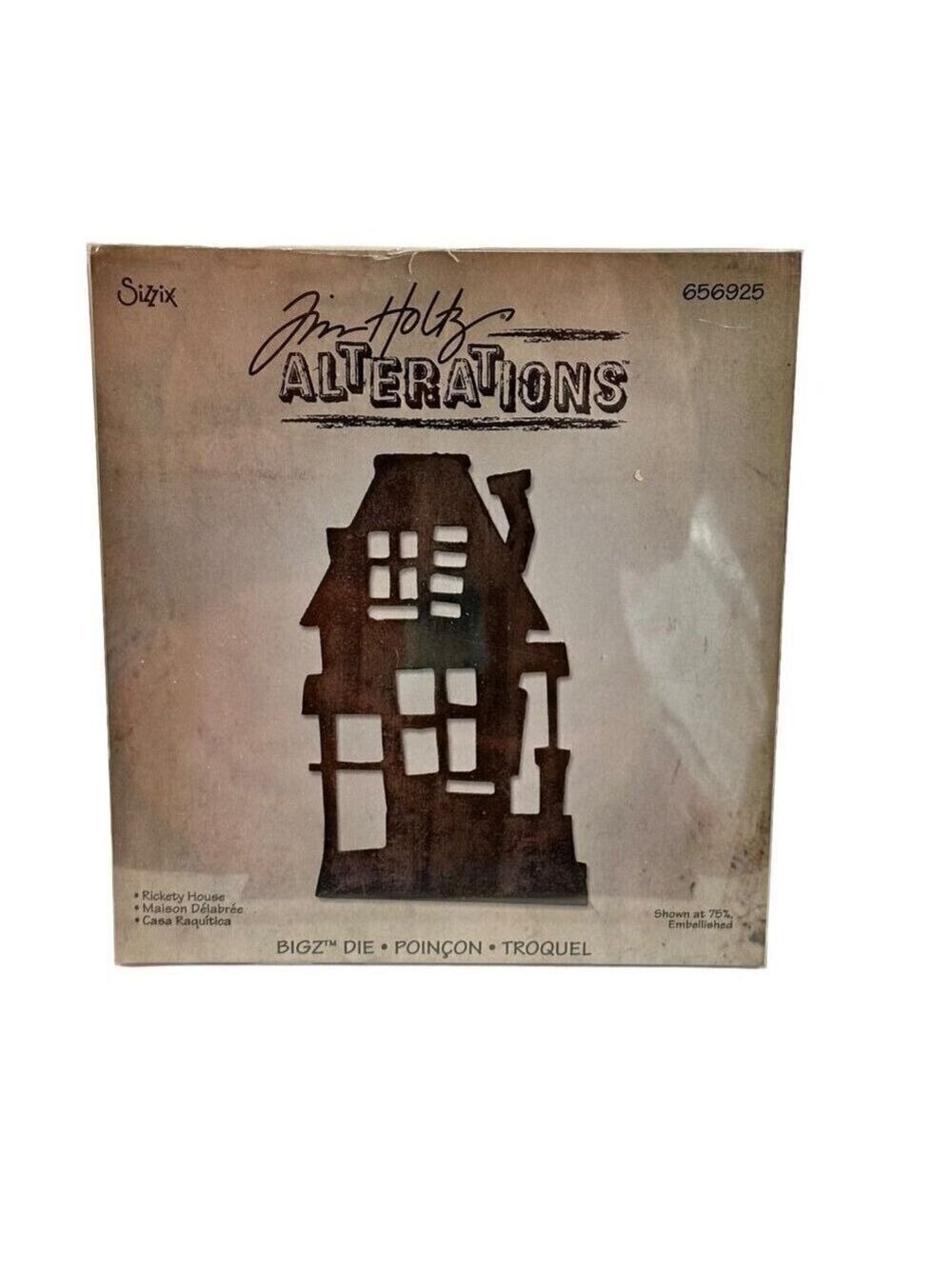 Sizzix Tim Holtz Alteration Bigz Die Rickety House 656925 Halloween Scrapbooking